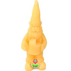Dekoratif Bahçivan Figür Mum - 3 Farklı Renk Seçeneği - 15x5x5 cm Boyutlu Sarı