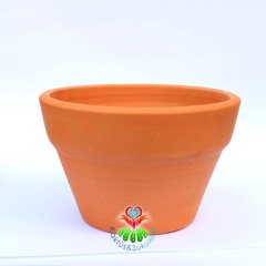 Toprak Saksı 20 cm Çapında Delikli Çömlek Boyanabilir Saksı