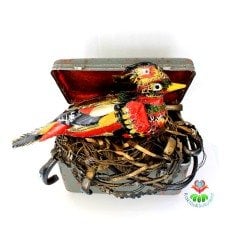 Yuvadaki Kuş, Metal Heykel Sanat Çalışması 35*21*38
