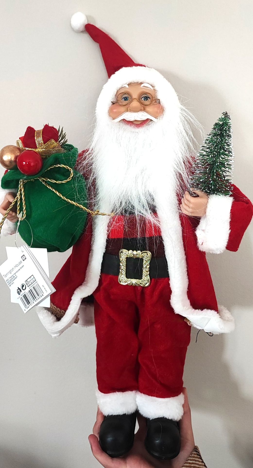 Noel Baba 45 cm Orta Boy Orijinal İthal Ürün Gerçek görünümlü Noelbaba Yılbaşı Süsü Oyuncağı Noel baba figürü