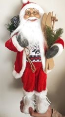 Noel Baba 45 cm Orta Boy Orijinal İthal Ürün Gerçek görünümlü Noelbaba Yılbaşı Süsü Oyuncağı Noel baba figürü