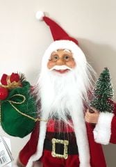 Noel Baba 50 cm Orta Boy Orijinal İthal Ürün Gerçek görünümlü Noelbaba Yılbaşı Süsü Oyuncağı Noel baba figürü
